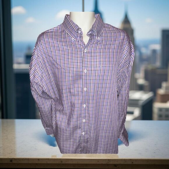 Peter Millar Plaid Button Up Shirt Size XL #60 - Picture 1 of 4